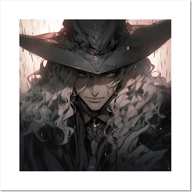 Hunters of the Dark: Explore the Supernatural World with Vampire Hunter D. Illustrations: Bloodlust Wall Art by insaneLEDP